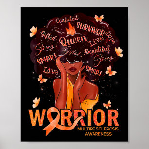 Amerikanische Afro Schwarze Frauen Königin Multipl Poster
