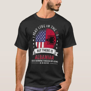 Amerikanische albanische Zuhause in US Patriot Ame T-Shirt