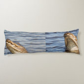 Amerikanische Alligatorin Seitenschläferkissen (Rückseite)