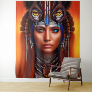 Amerikanische Apache-Tapestry Wandteppich