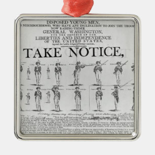 AMERIKANISCHE Armee, die verschiedene Positionen Silbernes Ornament