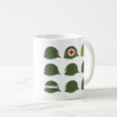 AMERIKANISCHE Armee-Sturzhelme M1 Kaffeetasse (VorderseiteRechts)