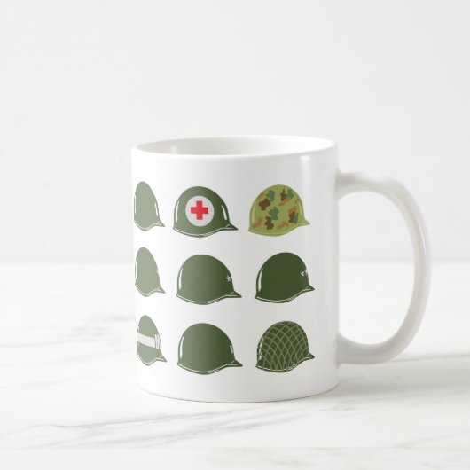 AMERIKANISCHE Armee-Sturzhelme M1 Kaffeetasse (Rechts)