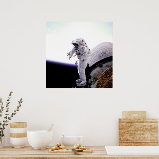 Amerikanische Astronaut Poster (Küche)