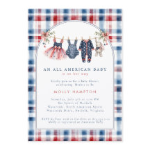 Amerikanische Baby-Patriotismus-Wäscheleine Baby-P
