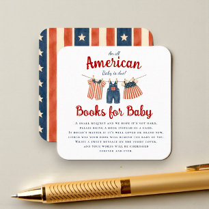 Amerikanische Babyparty-Bücher für Baby-Karte Begleitkarte