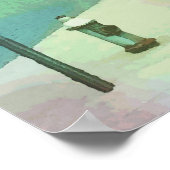 Amerikanische Backways Szene Urban Pop Art Poster (Ecke)