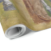 Amerikanische Badlands: Alter Westjunge mit Pferd Geschenkpapier (Rolleneckpunkt)