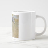 Amerikanische Badlands: Alter Westjunge mit Pferd Jumbo-Tasse (Rechts)