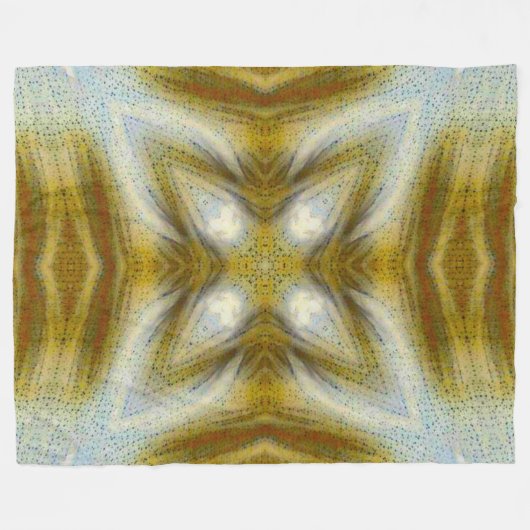 Amerikanische Bärengeist Shaman Star Plush Fleecedecke (Vorderseite (Horizontal))