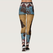 Amerikanische Bärenkunst Leggings (Rückseite)