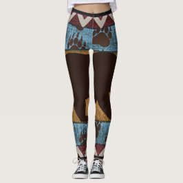 Amerikanische Bärenkunst Leggings