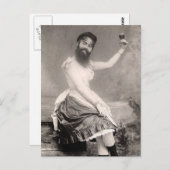 Amerikanische Bartfrauen Postkarte (Vorne/Hinten)