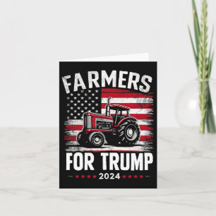 Amerikanische Bauer für Trump - Flagge der USA Karte
