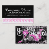 Amerikanische Beauty-Loyalität Treuekarte (Vorne/Hinten)