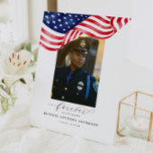 Amerikanische Beerdigung für immer in unserem Herz Sockelschild