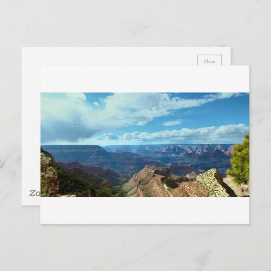 Amerikanische Bergketten mit Grand-Canyon Postkarte (Vorne/Hinten)