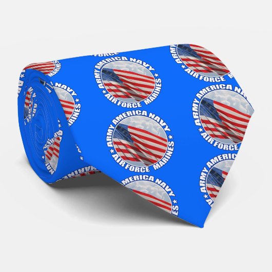 Amerikanische bewaffnete Kräfte Krawatte (Gerollt)