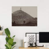 Amerikanische Bison Skulls als Boden für Dünger Poster (Heimbüro)