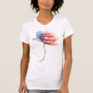 Amerikanische Blume T-Shirt