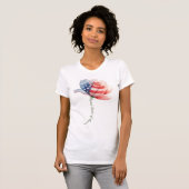 Amerikanische Blume T-Shirt (Vorne ganz)