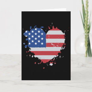 Amerikanische Braut patriotische Hochzeitsfeier Karte