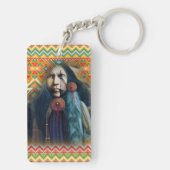 Amerikanische Brave im Südwesten Schlüsselanhänger (Rückseite)