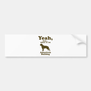 Amerikanische Bulldogge Autoaufkleber
