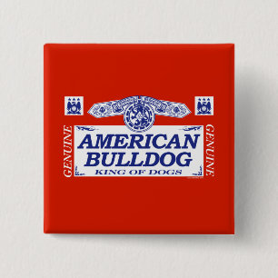 Amerikanische Bulldogge Button