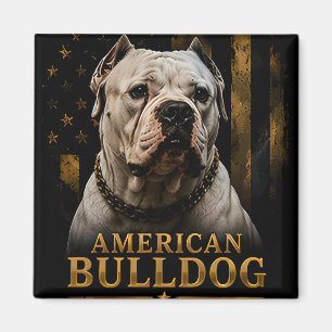 Amerikanische Bulldogge Heritage Collection Magnet