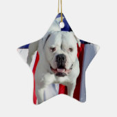 Amerikanische Bulldogge Keramikornament (Rechts)