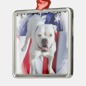 Amerikanische Bulldogge Ornament Aus Metall (Links)