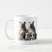 Amerikanische Bullhunde Kaffeetasse (Links)