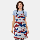 Amerikanische Camouflage 4. Juli Glitzer Schürze (Getragen)