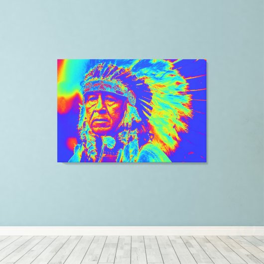 Amerikanische Chefkünstlerin Leinwanddruck (Insitu (Holzboden))