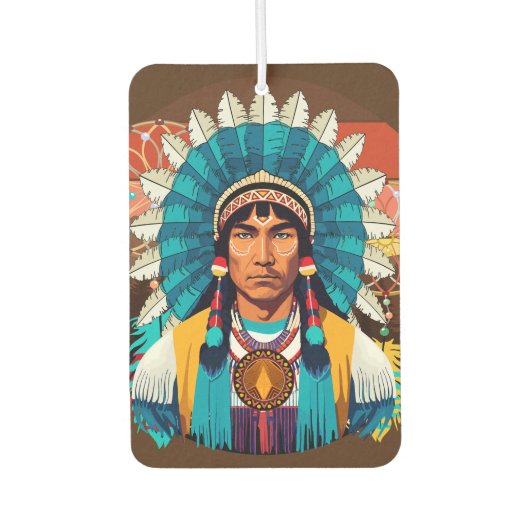 Amerikanische Chefmacht Portrait Autolufterfrischer (Vorderseite)