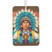 Amerikanische Chefmacht Portrait Autolufterfrischer (Rückseite)