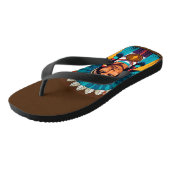 Amerikanische Chefmacht Portrait Badesandalen (Schrägansicht)