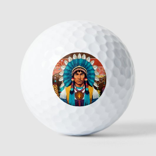 Amerikanische Chefmacht Portrait Golfball (Vorderseite)