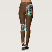 Amerikanische Chefmacht Portrait Leggings (Rückseite)