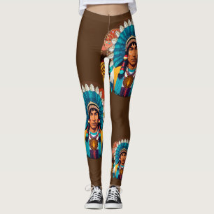 Amerikanische Chefmacht Portrait Leggings