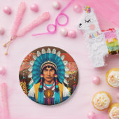 Amerikanische Chefmacht Portrait Pappteller (Party)