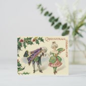 AMERIKANISCHE CHRISTMAS-KARTE. FEIERTAGSPOSTKARTE (Stehend Vorderseite)