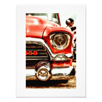 Amerikanische Classic Trucks Rot (1247) Fotodruck