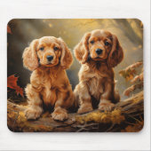 Amerikanische Cocker-Welpen Mousepad (Vorne)