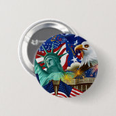 AMERIKANISCHE COLLAGE BUTTON (Vorne & Hinten)