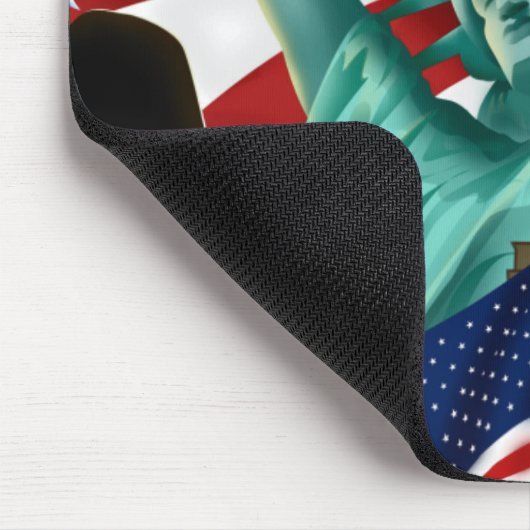 AMERIKANISCHE COLLAGE MOUSEPAD (Ecke)