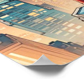 Amerikanische Comic, Retro-amerikanische Comic, Su Poster (Ecke)