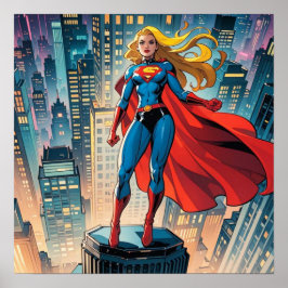 Amerikanische Comic, Retro-amerikanische Comic, Su Poster