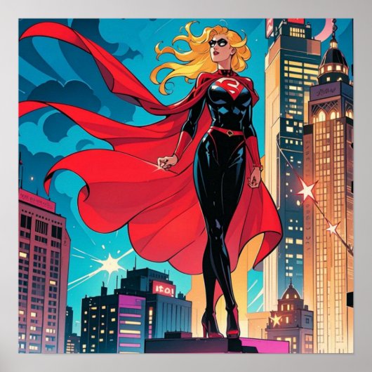 Amerikanische Comic, Retro-amerikanische Comic, Su Poster (Vorne)